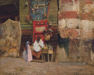 tapis Ludwig Deutsch Orientalism Araber Peinture à l'huile